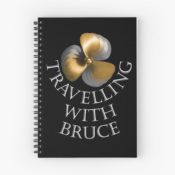 Item preview, Travelling with Buce propeller logo designed and sold by Bruce Frommert.