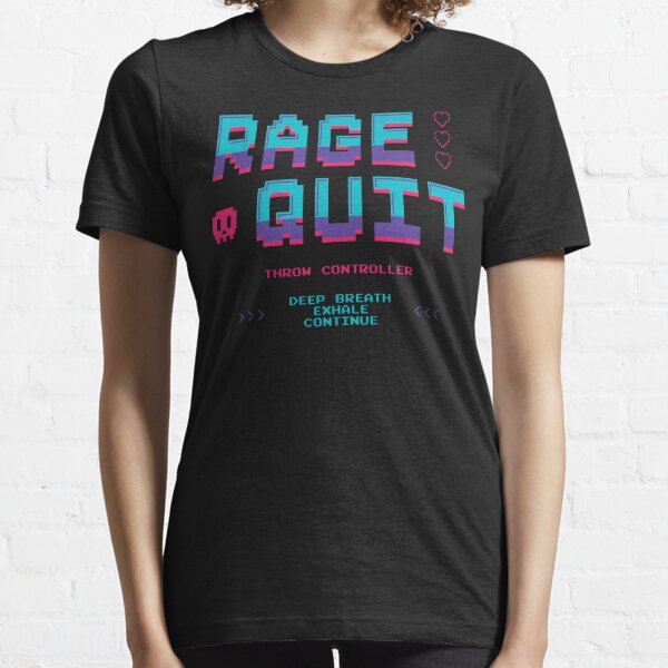 Gamer Short Sleeve T-shirt rage Quitter 