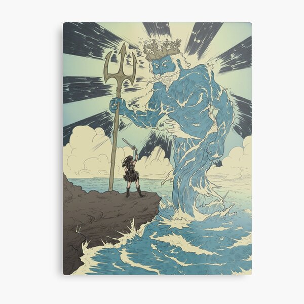 Poseidon Trident Art Print for Sale by AbbyStabby