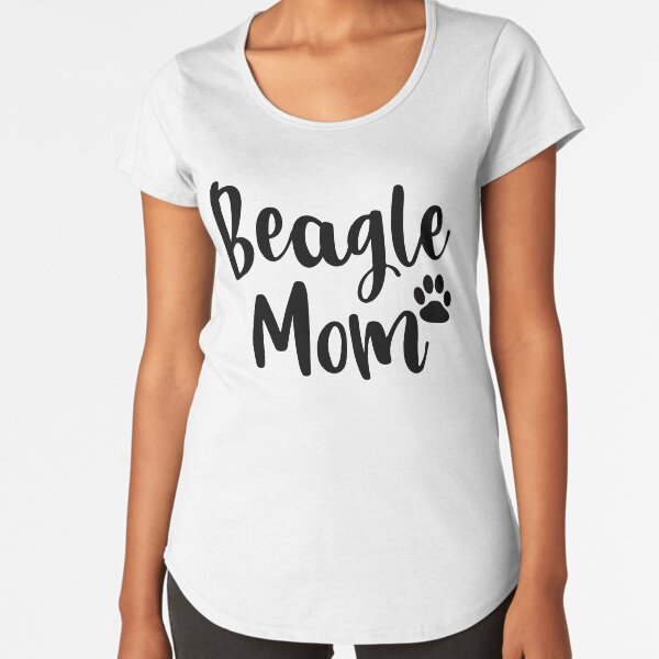 Beagle Mom Premium Scoop T-Shirt