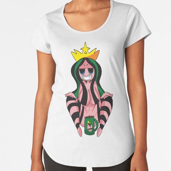 Coffee FAN ART Camiseta premium de cuello ancho