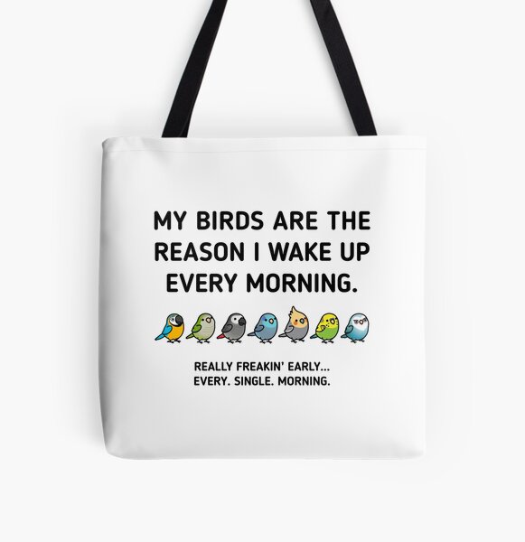Early Birds All Over Print Tote Bag
