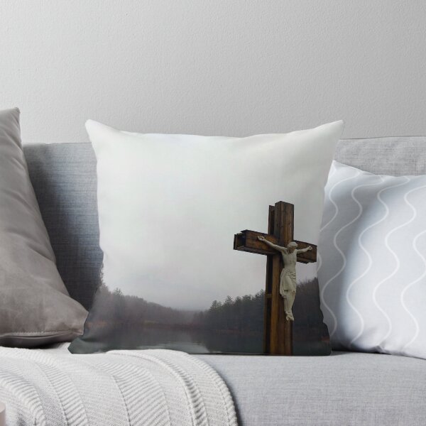 Item preview, Crucifix on a foggy lake designed and sold by Mik L.