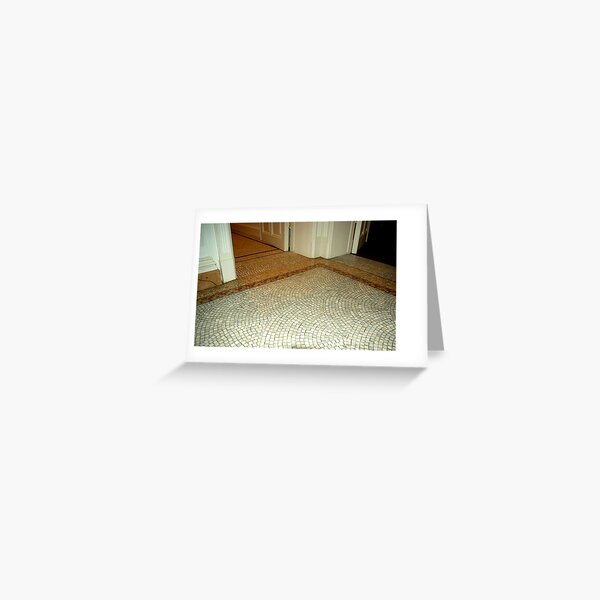 Where many feet passed Greeting Card