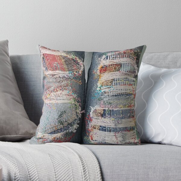 Double Stitch Throw Pillow