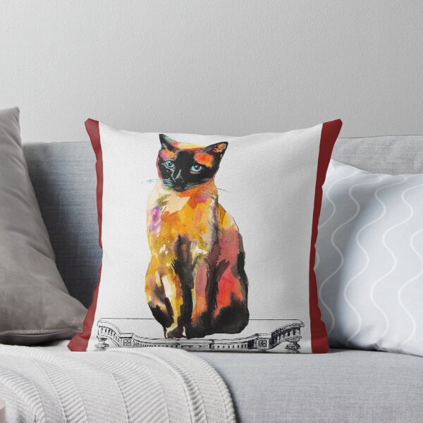 Item preview, Watercolor Cat on Table C designed and sold by Jean Plout.
