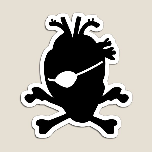 Corazón de Pirata Imán