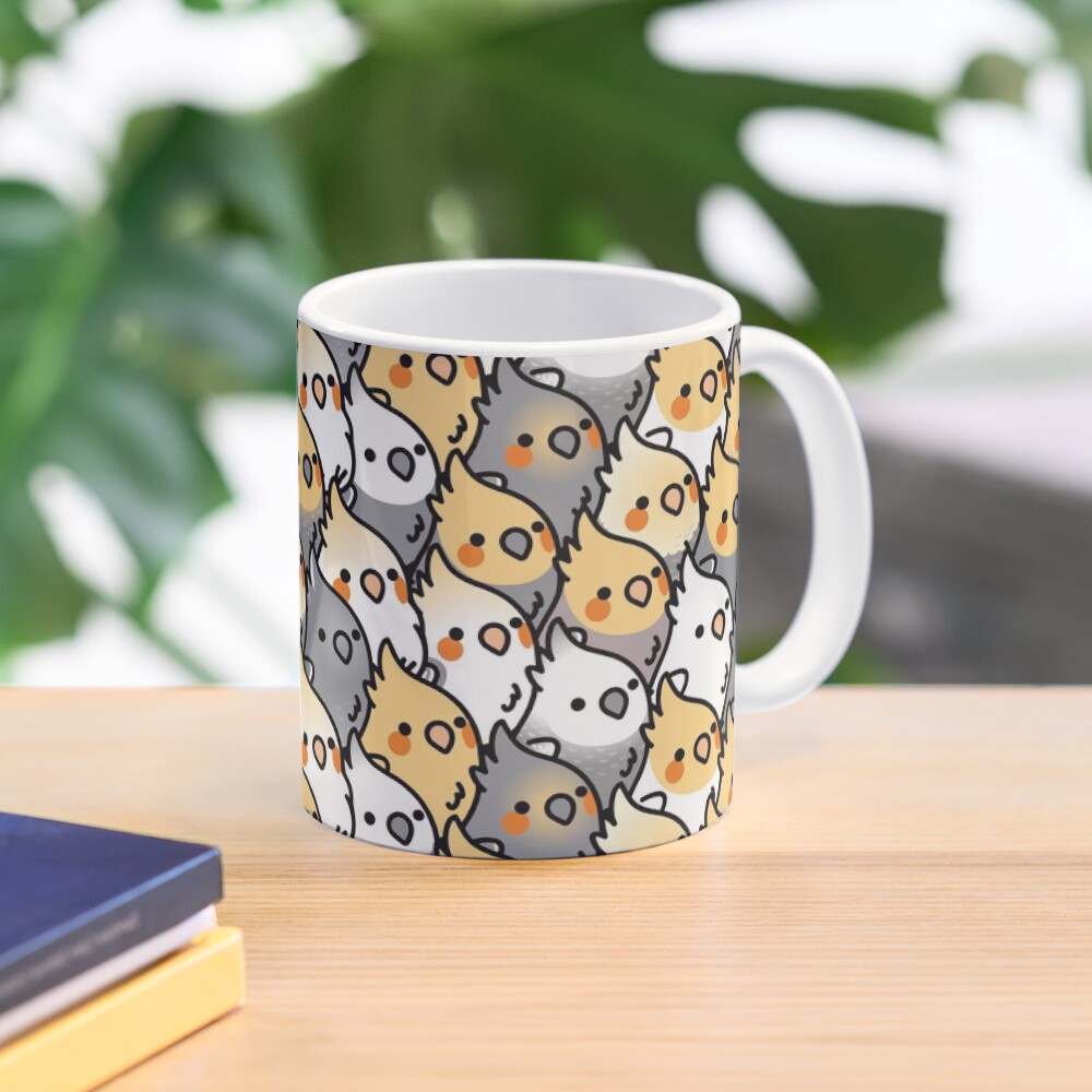 Chubby Cockatiel Party Coffee Mug