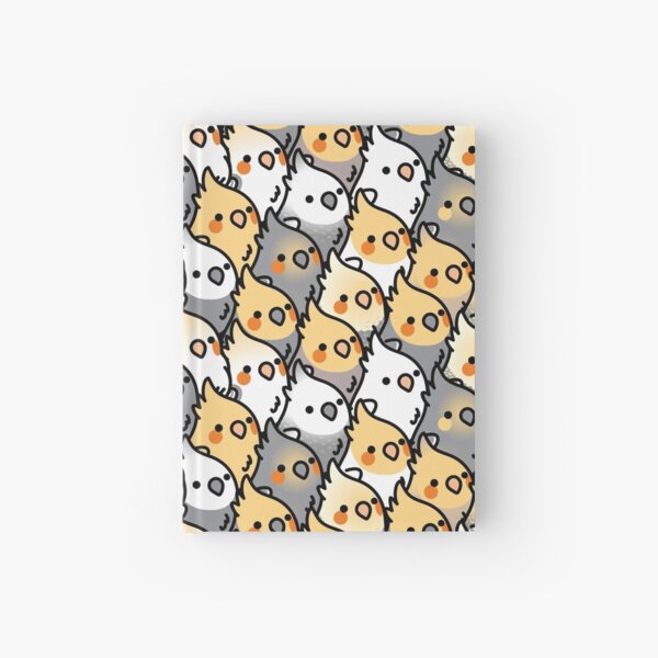 Chubby Cockatiel Party Hardcover Journal