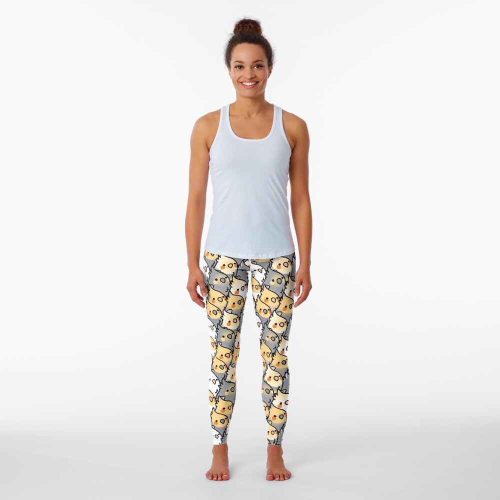 Chubby Cockatiel Party Leggings