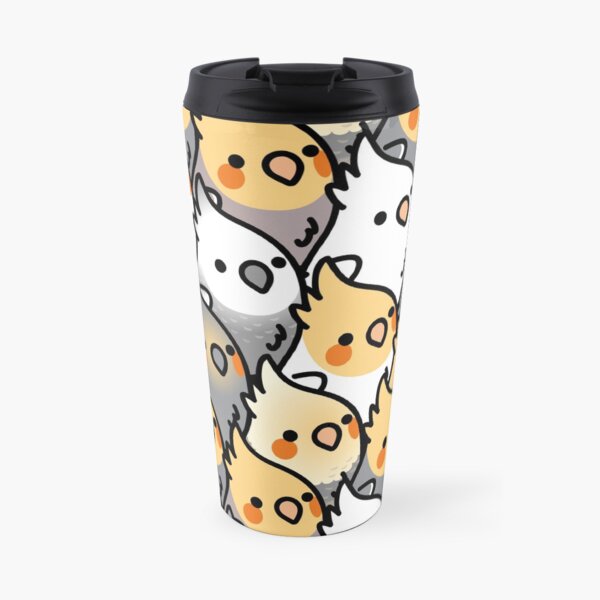 Chubby Cockatiel Party Travel Mug
