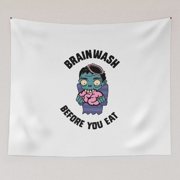 Item preview, Brainwash before you eat - Zombie designed and sold by Jan Bayer.