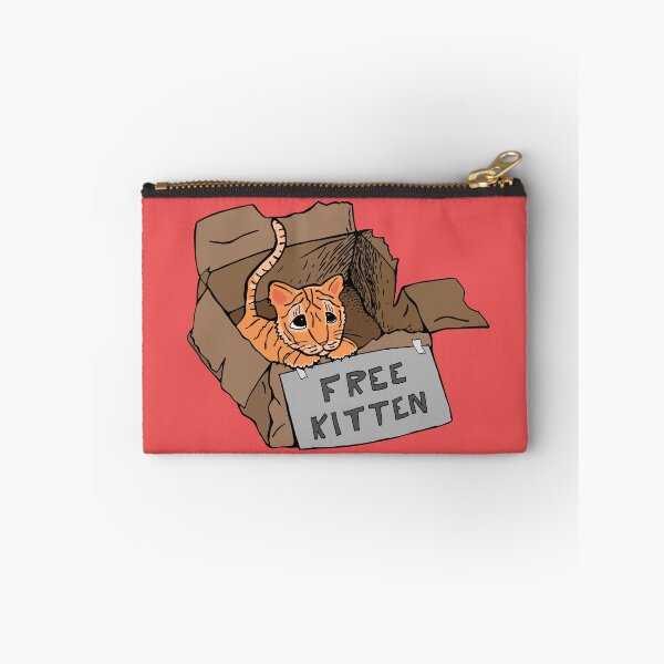 Item preview, Free Kitten (or Tiger) in a Box designed and sold by Otter-Grotto.