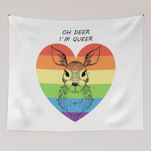 Item preview, Oh Deer in the Queer T-Shirt designed and sold by emphatic.