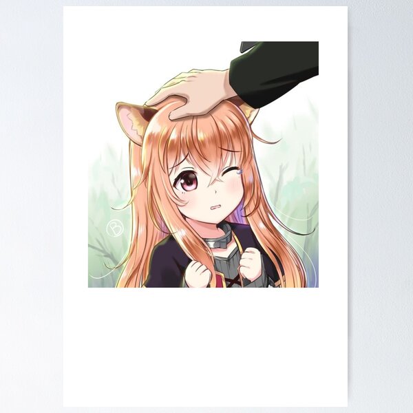 RSH3 D9 The Rising of the Shield Hero Tate no Yuusha no Nariagari Season 3  anime characters icons Cute Raccoon Baby Raphtalia Head vector gifts for  otaku October 2023 Sticker for Sale