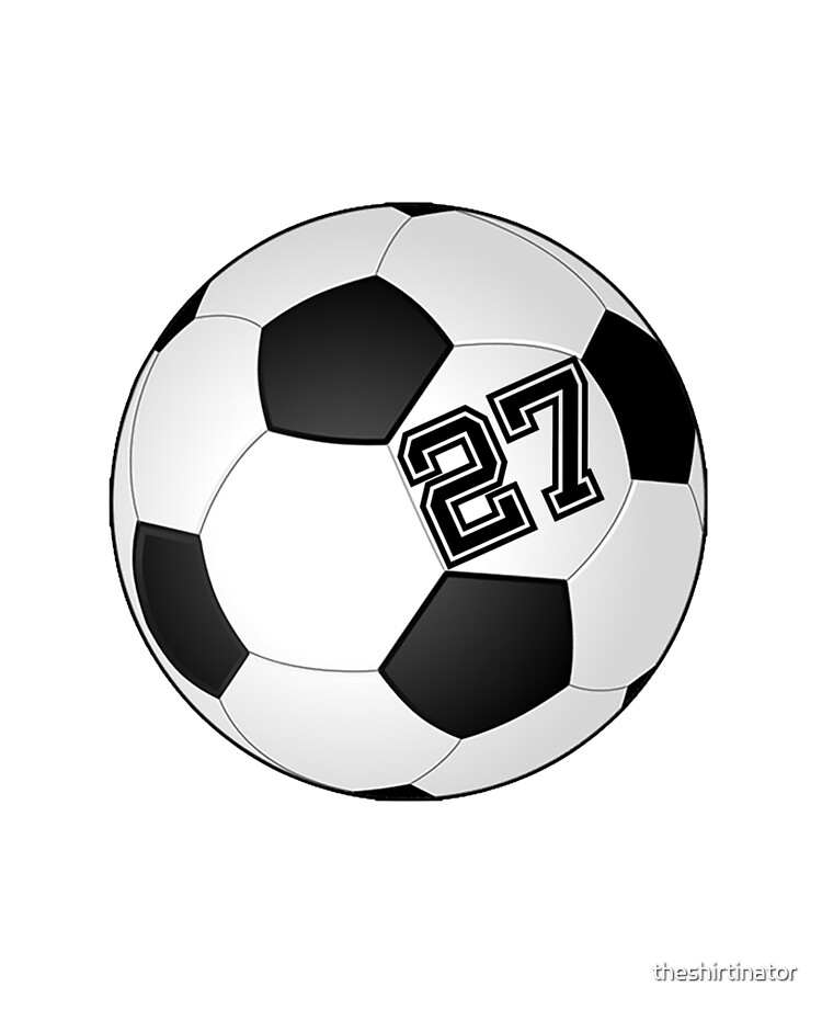 Football Soccer Player Jersey No 27 