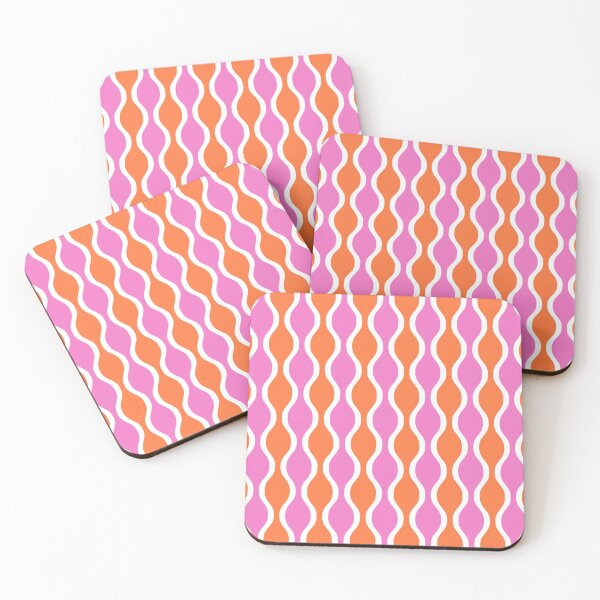 Item preview, Ogee Pattern 433 Orange and Pink designed and sold by tonymagnerart.