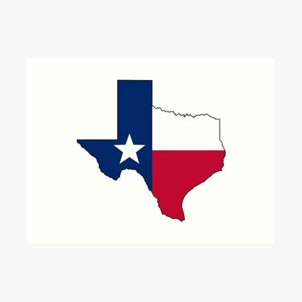 Texas Flag Art Print