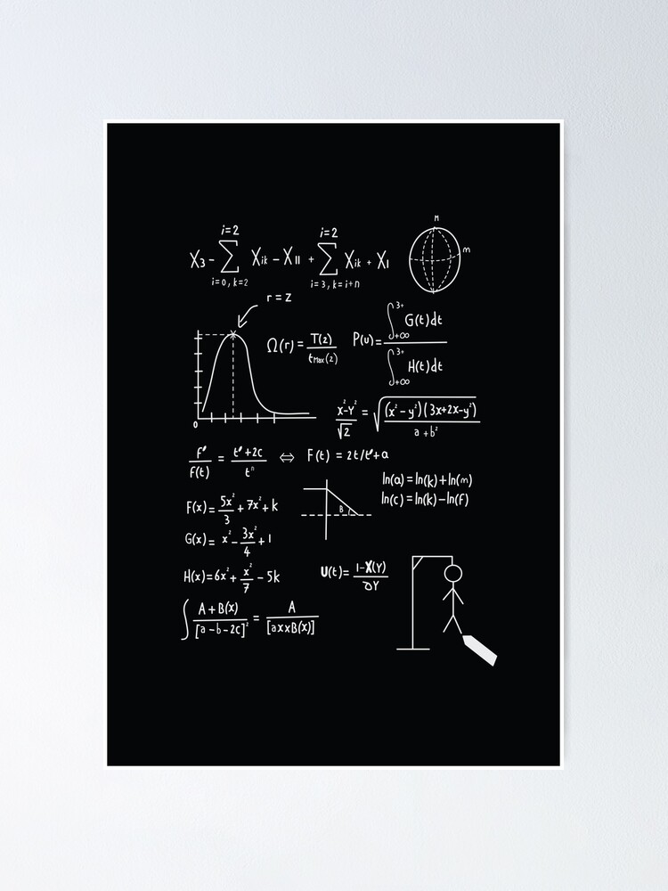 Math My Love Poster By Bokeelee Redbubble