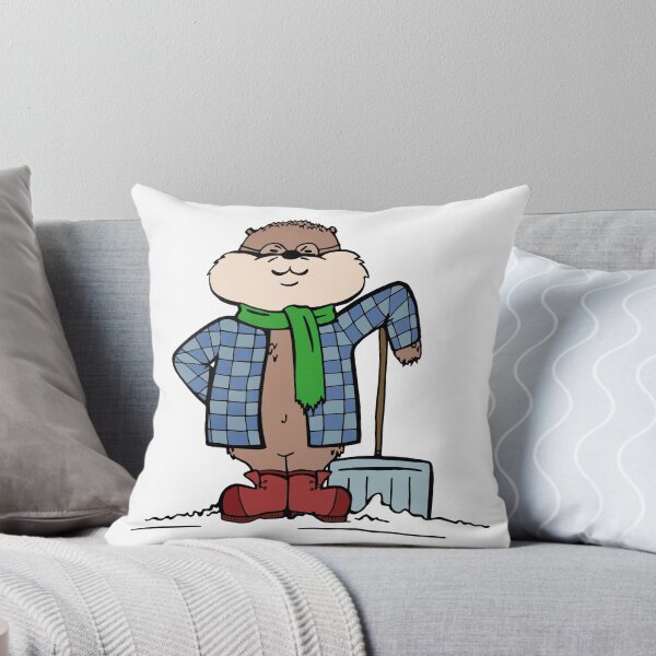 Item preview, Chipmunk Shoveling Winter Snow designed and sold by Otter-Grotto.
