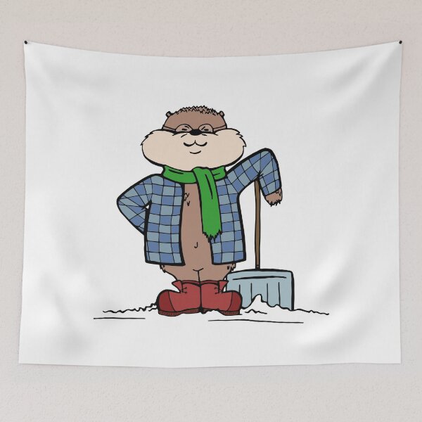 Item preview, Chipmunk Shoveling Winter Snow designed and sold by Otter-Grotto.