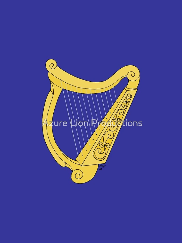 Thumbnail 4 of 4, iPhone Case, Irish Harp designed and sold by Azure Lion Productions.