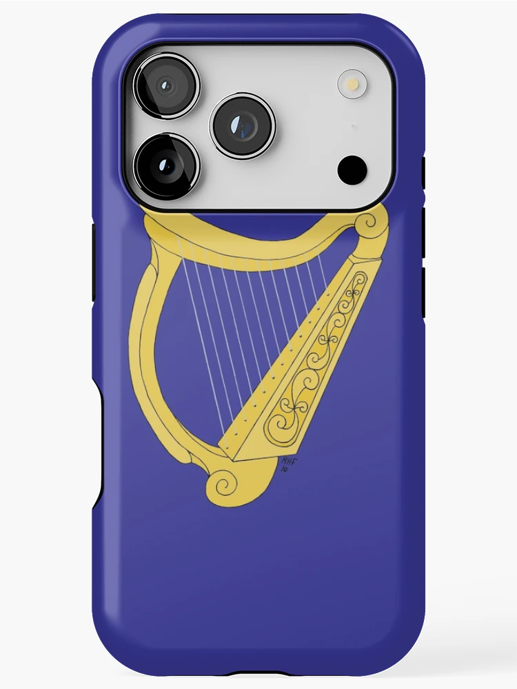 Thumbnail 1 of 4, iPhone Case, Irish Harp designed and sold by Azure Lion Productions.