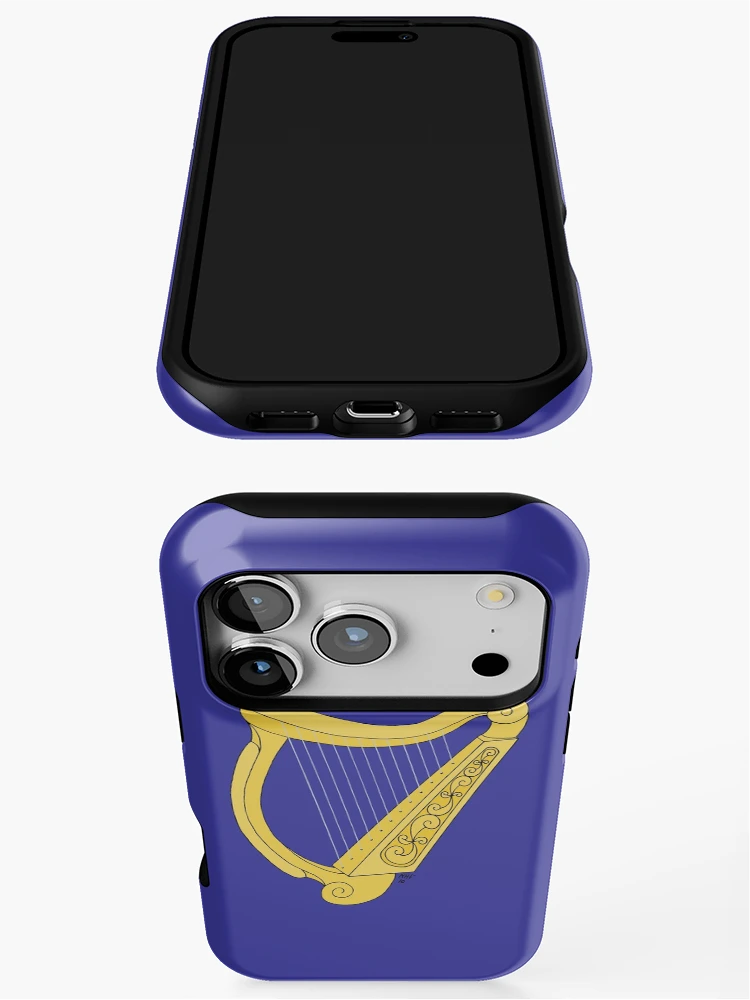 Thumbnail 3 of 4, iPhone Case, Irish Harp designed and sold by Azure Lion Productions.