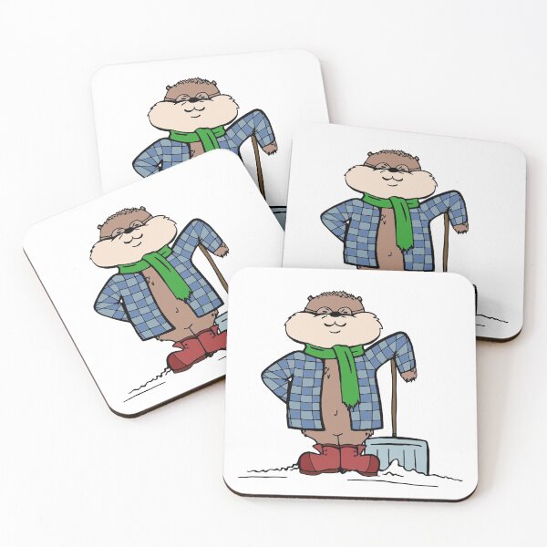 Item preview, Chipmunk Shoveling Winter Snow designed and sold by Otter-Grotto.