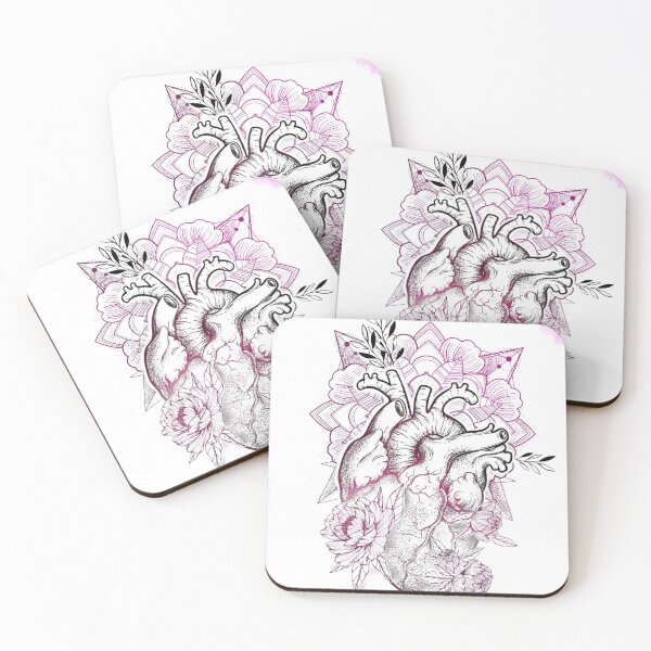 Item preview, Anatomic Heart Mandala Pink 2019 designed and sold by KalikaGraphisme.