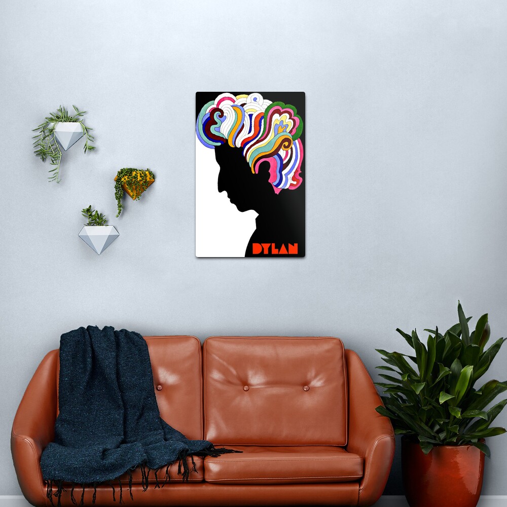 Dylan Retro Metal Print