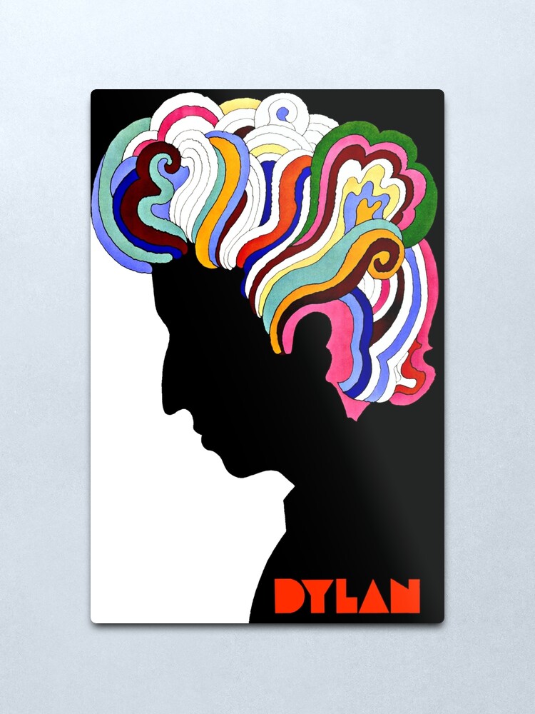 Alternate view of Dylan Retro Metal Print