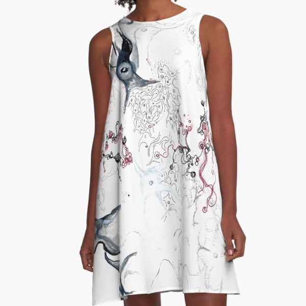 Your Brain on Surrealism A-Line Dress