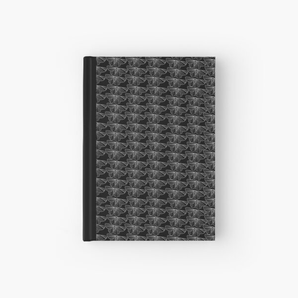 White Bogong Moth drawing Hardcover Journal