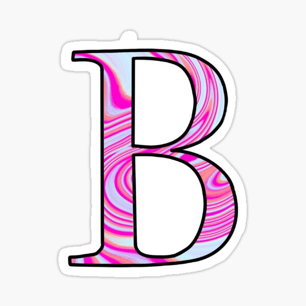 "Letter B - Tie Dye" Sticker For Sale By Elizabethdylan | Redbubble