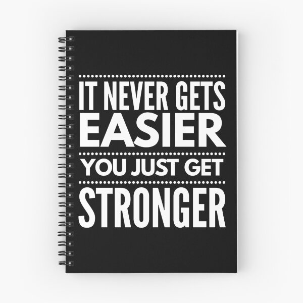 Item preview, Gym design - It Never Gets Easier You Just Get Stronger - Motivational Fitness Gift designed and sold by stuch75.