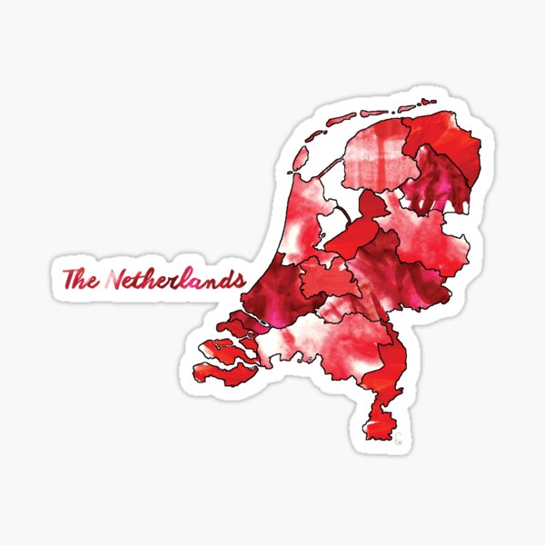 Watercolor Countries - The Netherlands Sticker