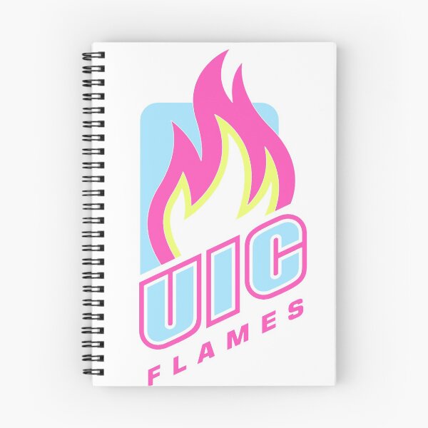 Item preview, UIC FLAMES (NEON) designed and sold by christikdesigns.