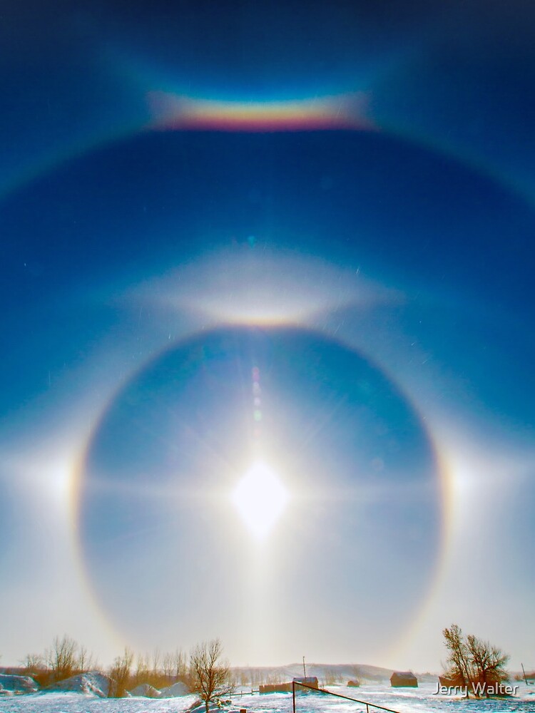 Sundogs in Noonan, North Dakota by jwwalter