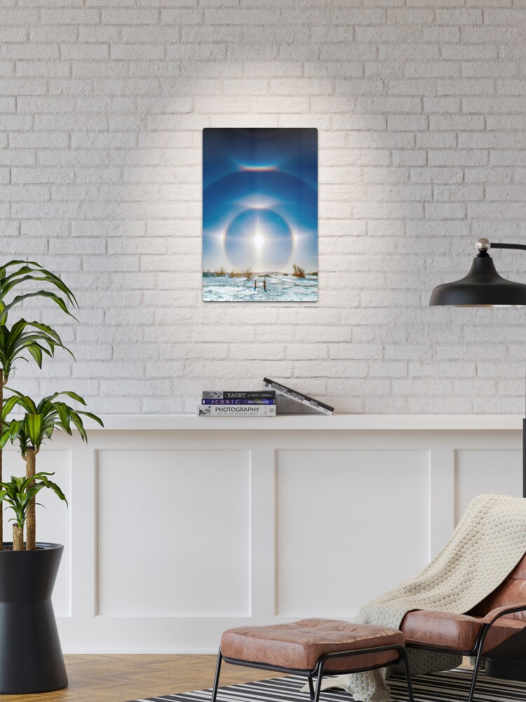 Thumbnail 1 of 4, Metal Print, Sundogs in Noonan, North Dakota designed and sold by Jerry Walter.