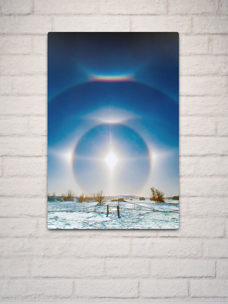 Thumbnail 2 of 4, Metal Print, Sundogs in Noonan, North Dakota designed and sold by Jerry Walter.