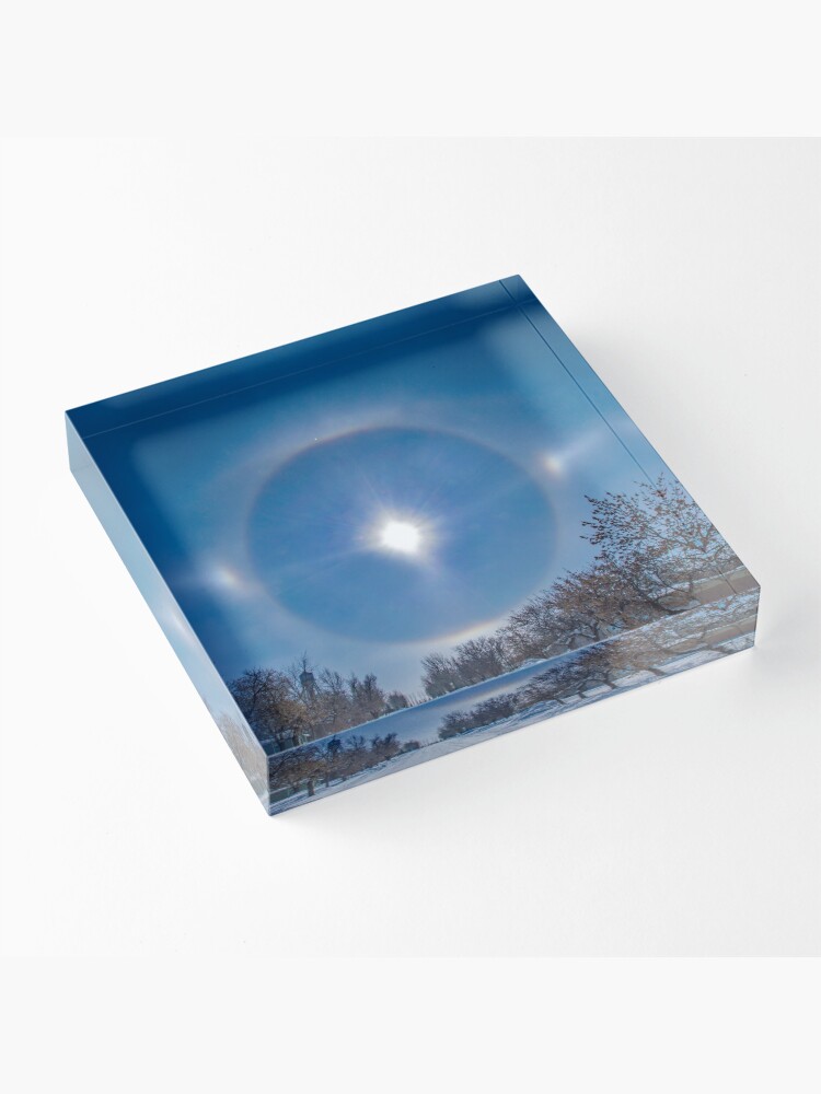 Thumbnail 3 of 5, Acrylic Block, Sundogs in Noonan, North Dakota designed and sold by Jerry Walter.