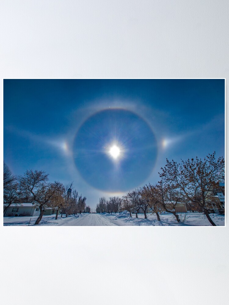 Poster, Sundogs in Noonan, North Dakota designed and sold by Jerry Walter