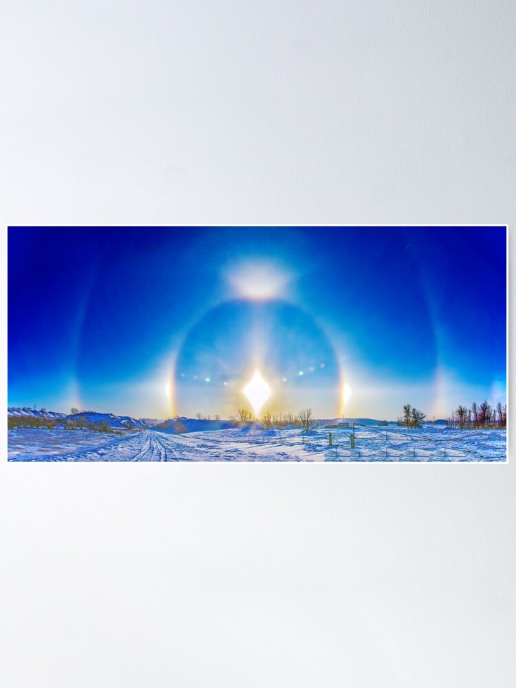 Alternate view of Sundogs in Noonan, North Dakota Poster