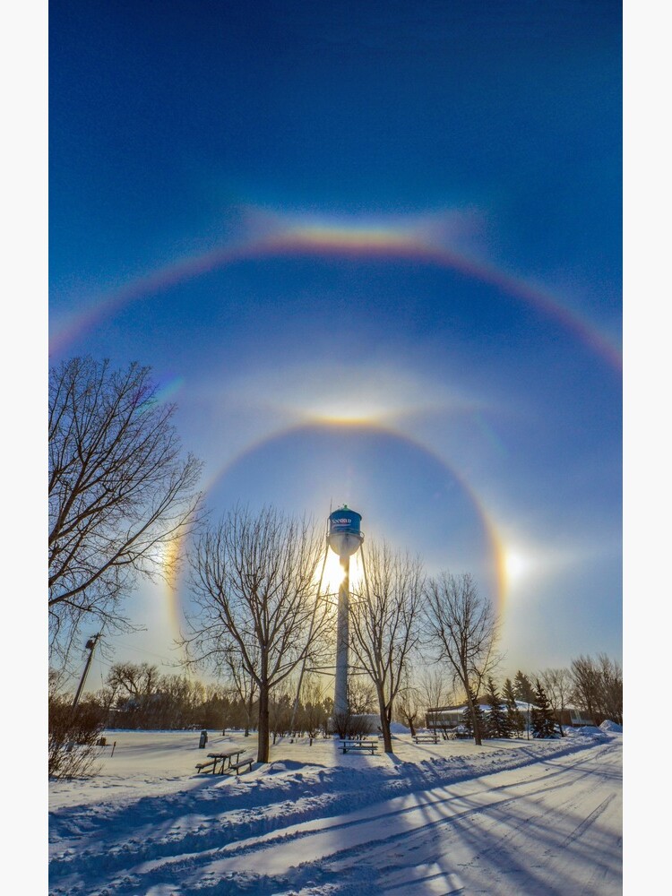 Sundogs over Noonan Water Tower by jwwalter