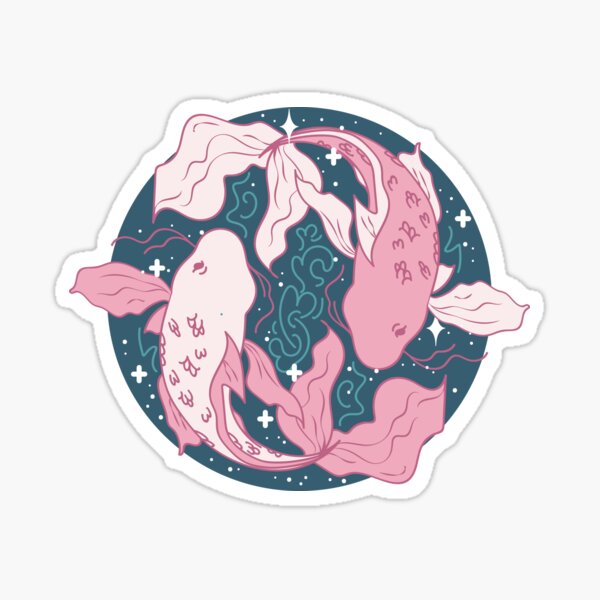 Pisces Fish - PINK Sticker