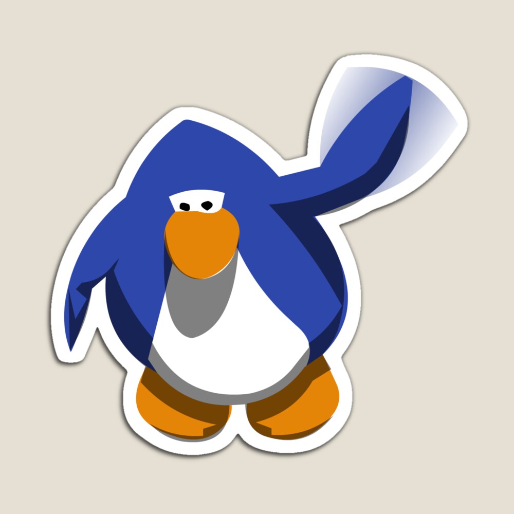 Club Penguin Blue Penguin Greeting Card for Sale by zabelzabel