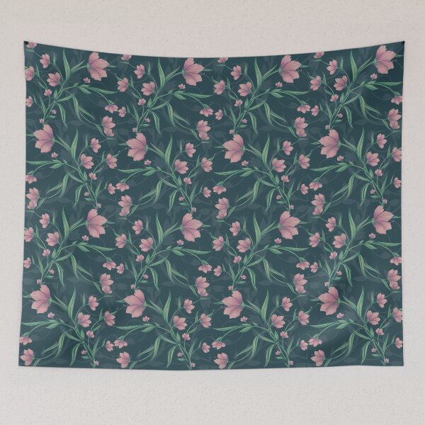 Item preview, Moody Mystic Flowers designed and sold by mitalim.