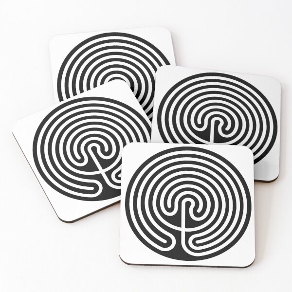 Item preview, Reverse Cretan Labyrinth designed and sold by wiccked.
