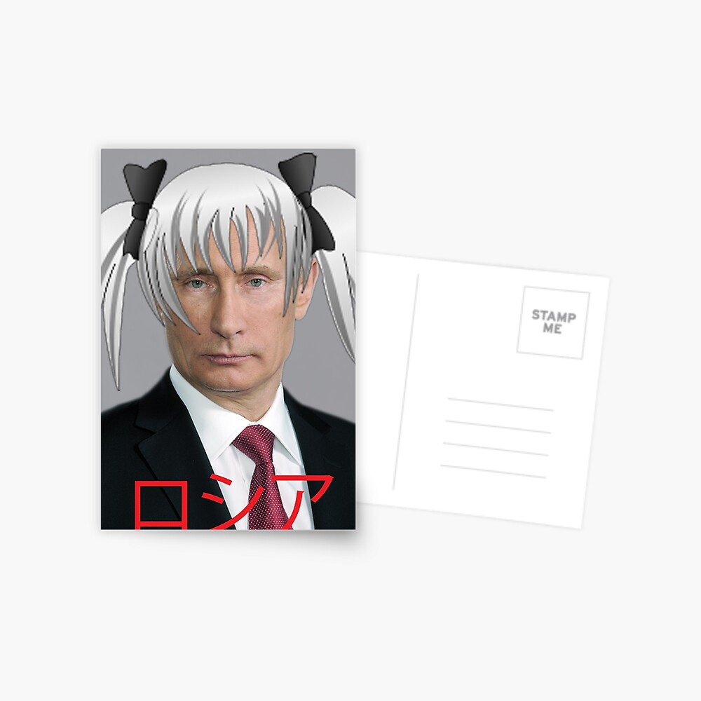 "Anime Putin" Postcard by kalijohnson | Redbubble